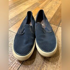 Navy blue Sperrys. Size 7.